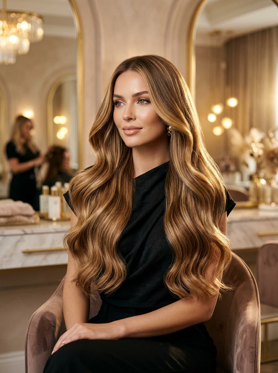 Ballerina Luxury 100% Remy Human Hair Seamless Clip-In Extensions