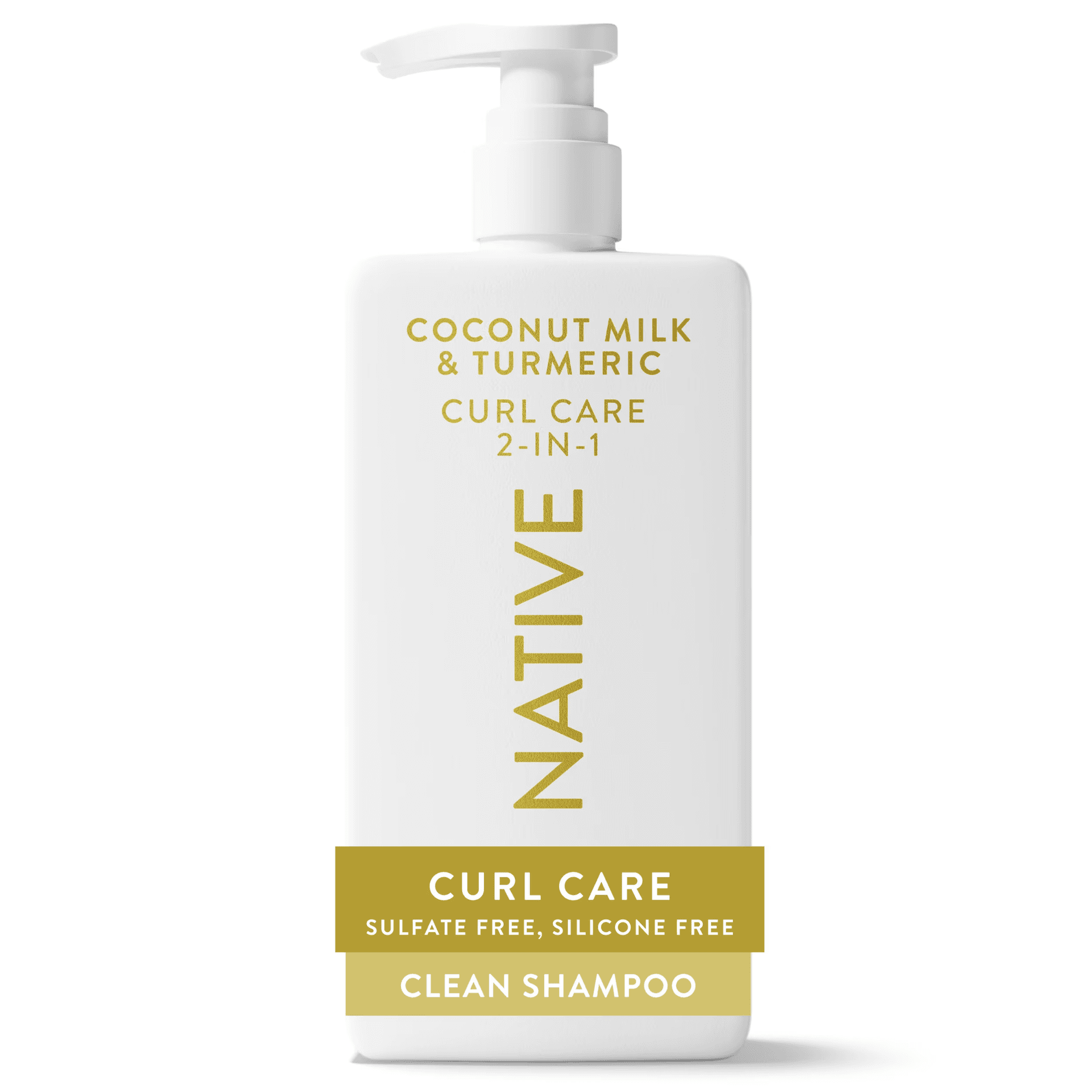 Curl Care 2-In-1 Mens Shampoo and Conditioner Coconut Milk and Turmeric 16.5 Fl Oz