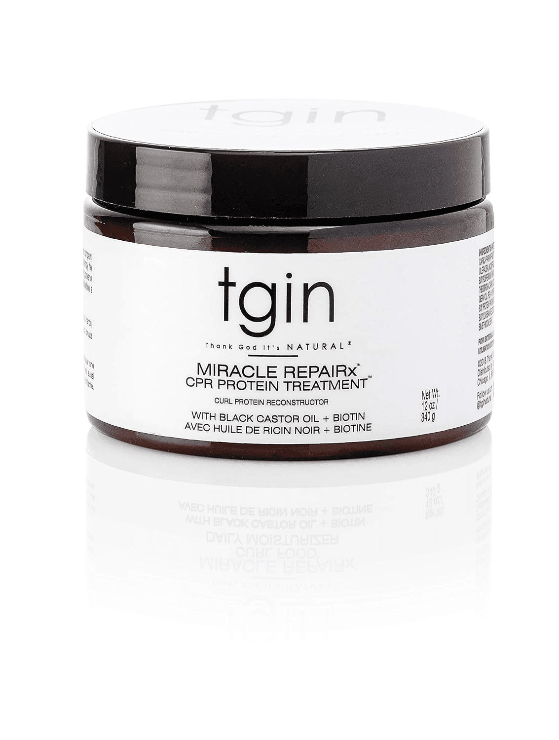 Tgin CPR Protein Treatment – Deep Conditioner for Stronger Curls – 12 Oz