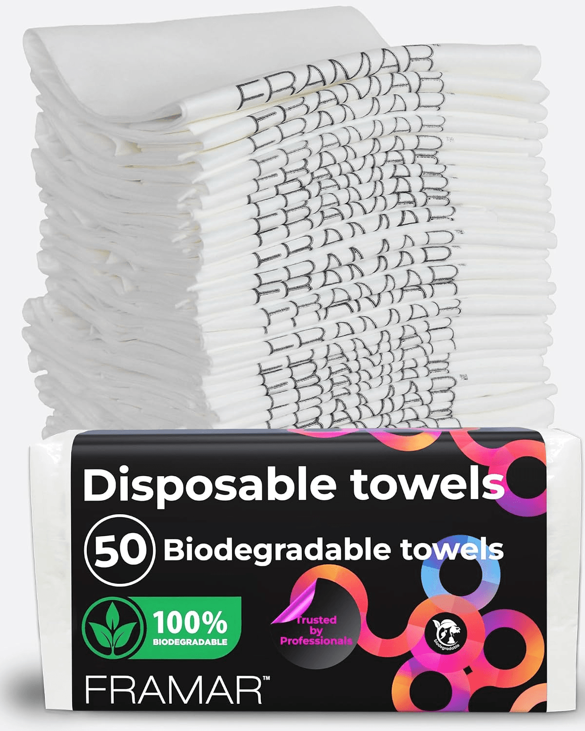 Framar Biodegradable Salon Towels for Hair Stylist, Hair Towels for Women
