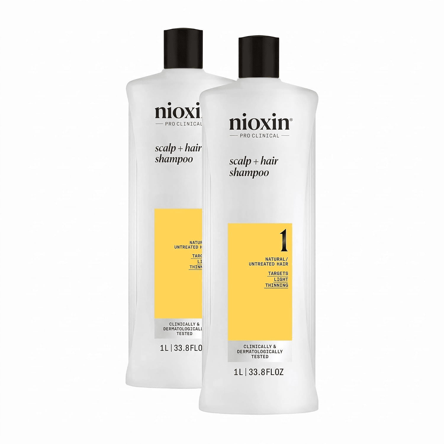 Nioxin System 1 Scalp + Hair Thickening Shampoo | for Natural Hair with Light Thinning | Strengthen against Breakage with Niacinamide & Biotin
