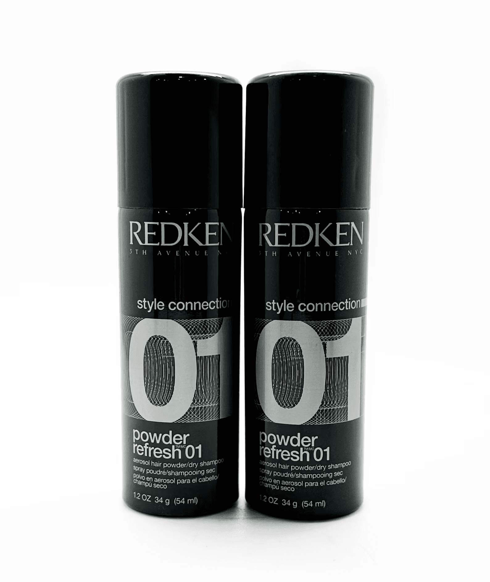 Redken Refresh 01 Aerosol Hair Powder Dry Shampoo 2 Pack 1.2 Oz