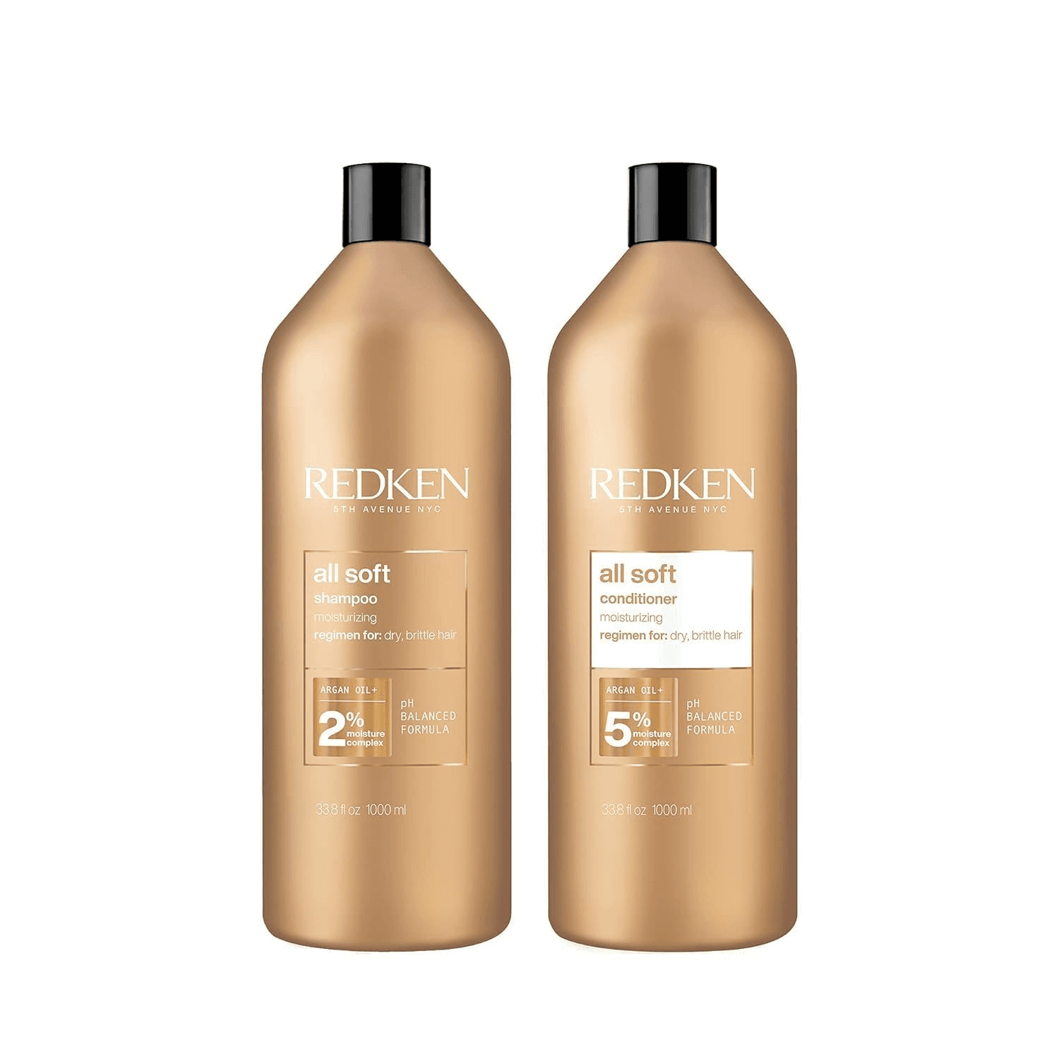 Redken All Soft Shampoo & Conditioner Set – for Dry, Brittle Hair