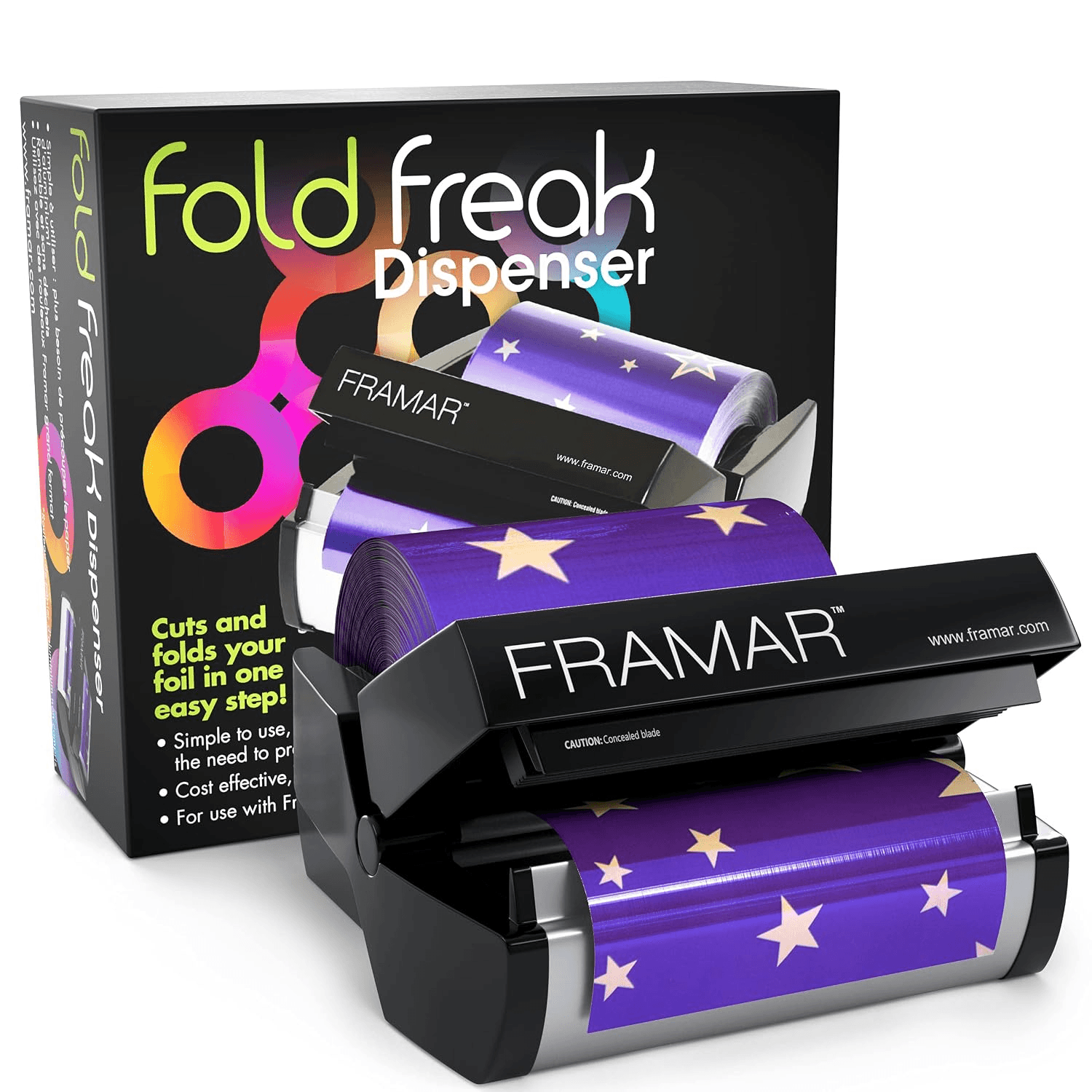 Framar Fold Freak Foil Dispenser for Aluminum Foil, Hair Color Foils