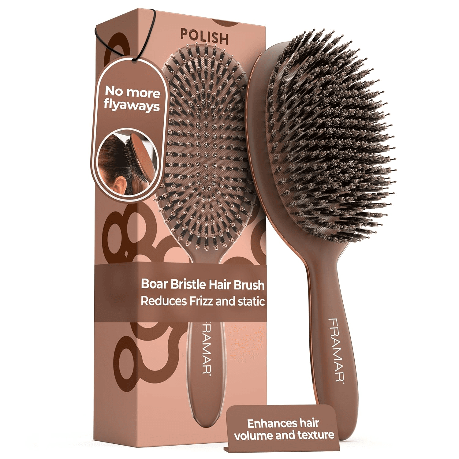 Soft Boar Bristle Hair Brush for Women, Boars Hair Brush for Women