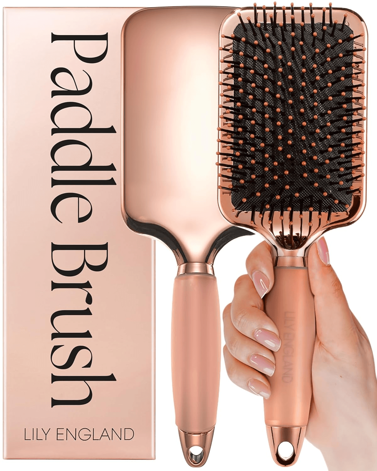 Paddle Hairbrush for Women – Blow-Drying Hair Brush, Rose